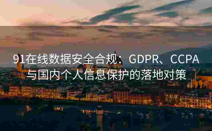 91在线数据安全合规:GDPR、CCPA与国内个人信息保护的落地对策 91在线数据安全合规:GDPR、CCPA与国内个人信息保护的落地对策