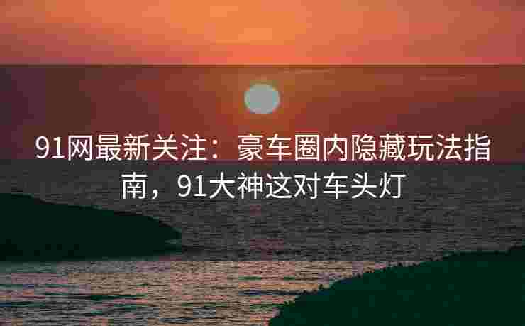 91网最新关注:豪车圈内隐藏玩法指南,91大神这对车头灯 91网最新关注:豪车圈内隐藏玩法指南,91大神这对车头灯